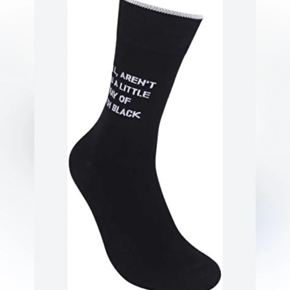 About Face‎ Designs Socks New With Tags. Black. Size Men’s 6-11 Women’s 71/2-12
